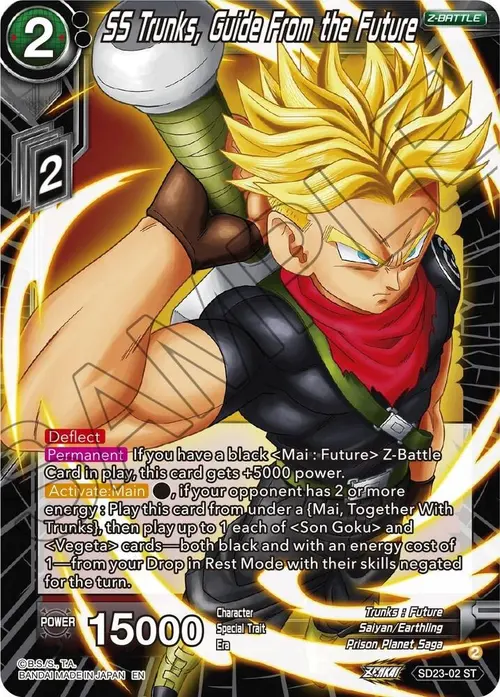 SS Trunks, Guide From the Future card art