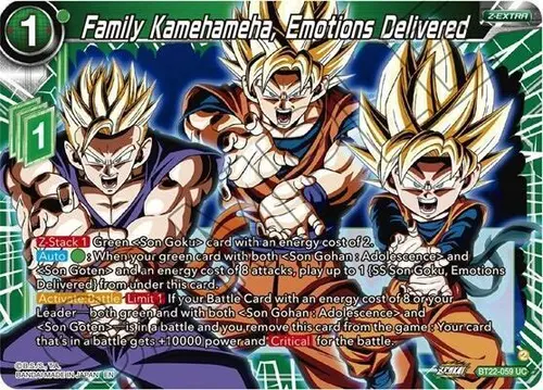 Family Kamehameha, Emotions Delivered card art