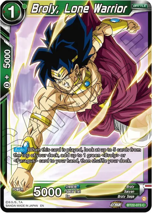 Broly, Lone Warrior card art