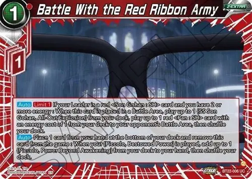 Battle With the Red Ribbon Army card art