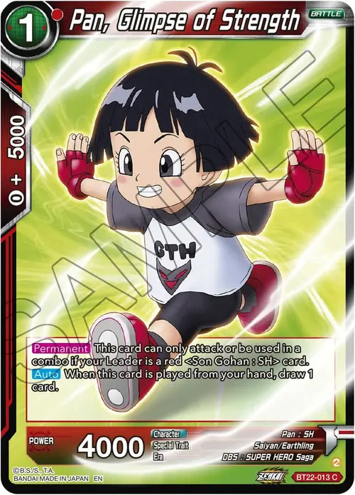 Pan, Glimpse of Strength card art