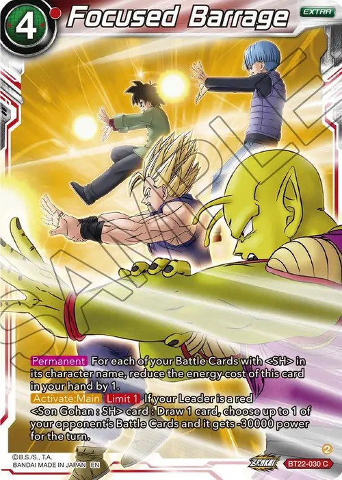 Focused Barrage card art