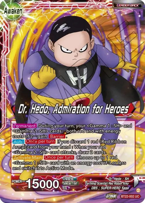 Dr. Hedo // Dr Hedo, Admiration for Heroes card art