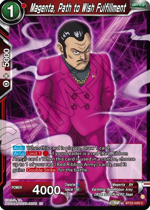 Magenta, Path to Wish Fulfillment card art