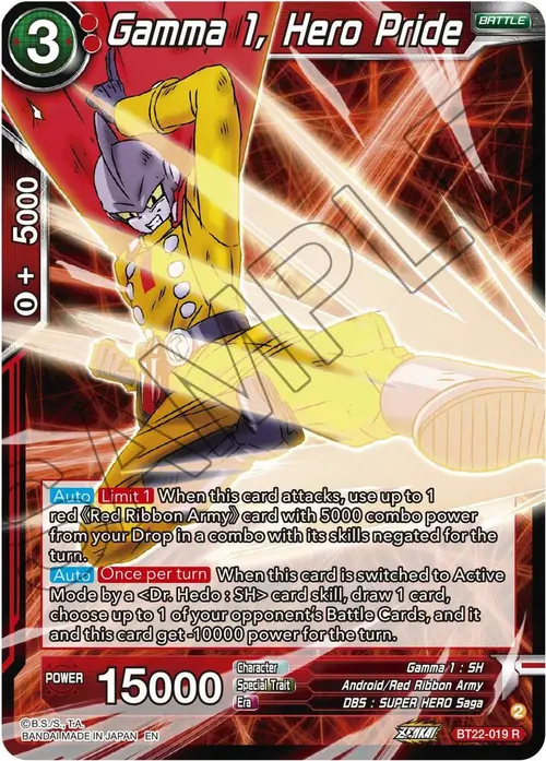 Gamma 1, Hero Pride card art