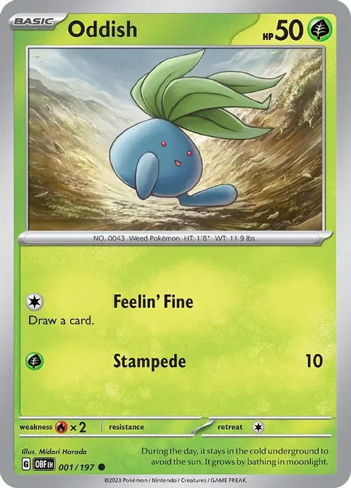 Oddish card art