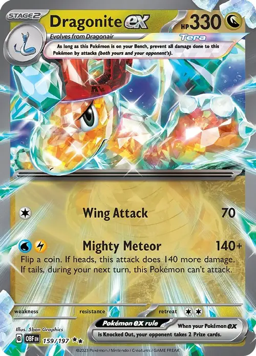 Dragonite ex card art