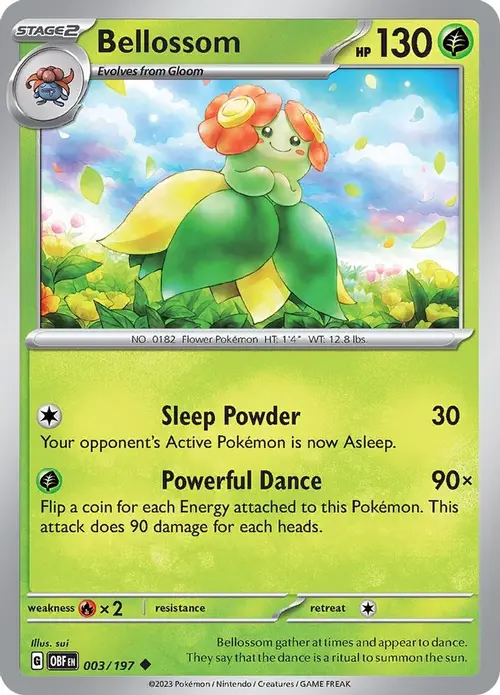 Bellossom card art