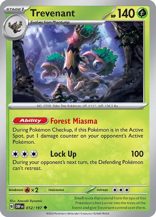 Trevenant card art