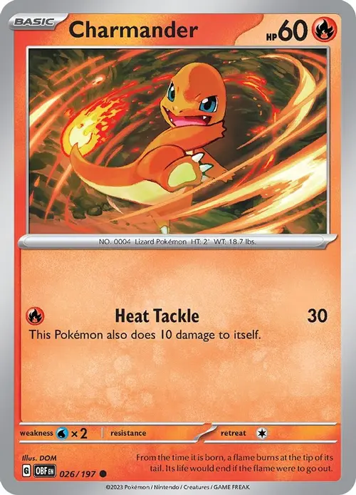 Charmander card art