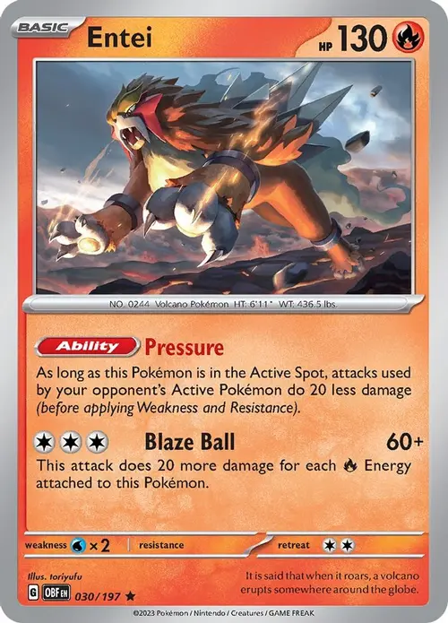 Entei card art