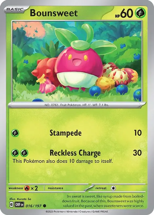 Bounsweet card art