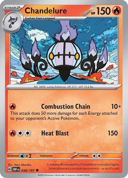 Chandelure card art