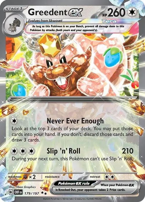 Greedent ex card art