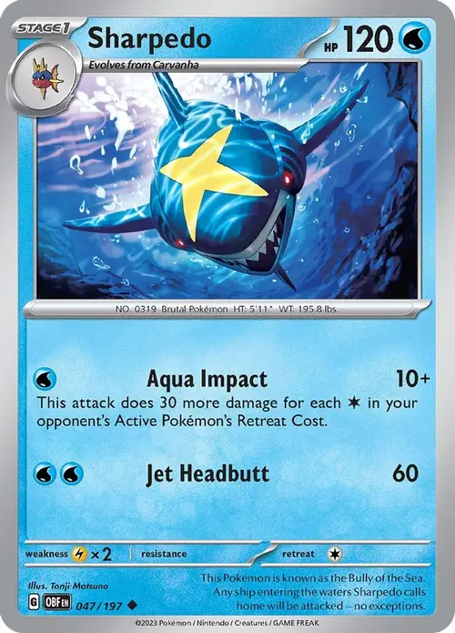 Sharpedo card art