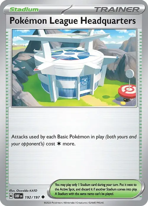 Pokemon League Headquarters card art