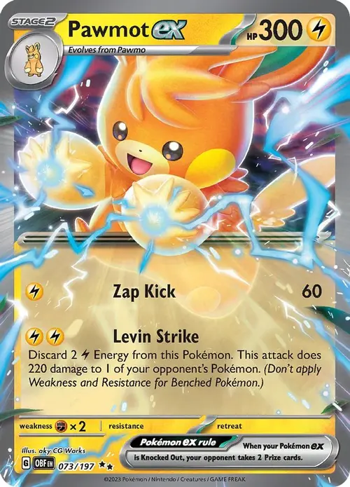 Pawmot ex card art
