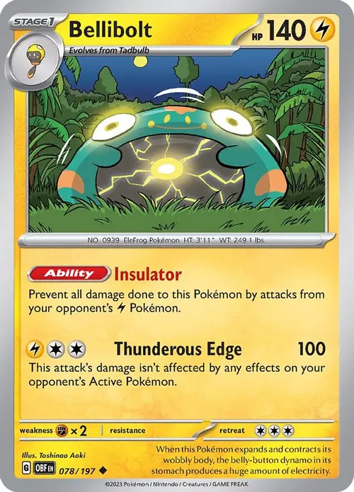 Bellibolt - 078/197 card art