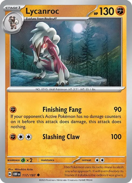 Lycanroc card art