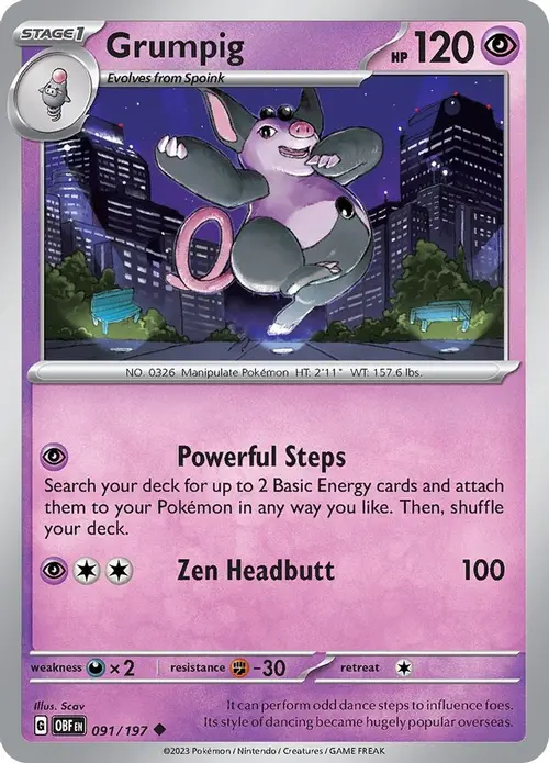 Grumpig card art
