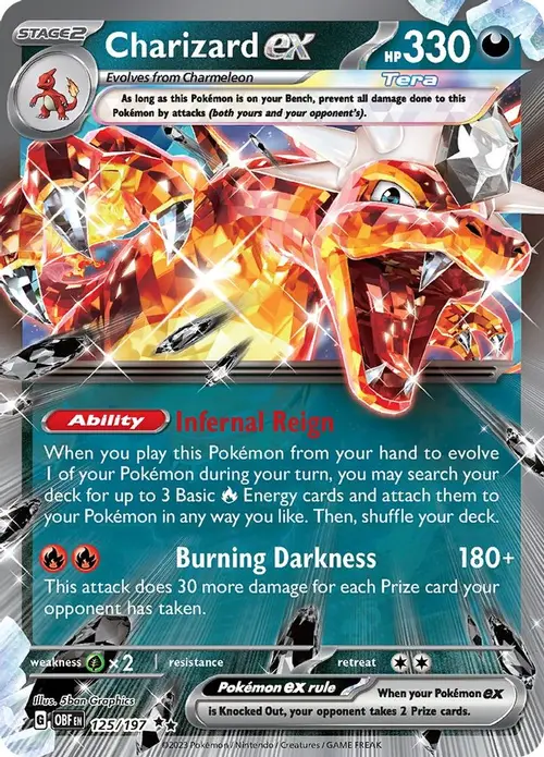 Charizard ex - 125/197 card art