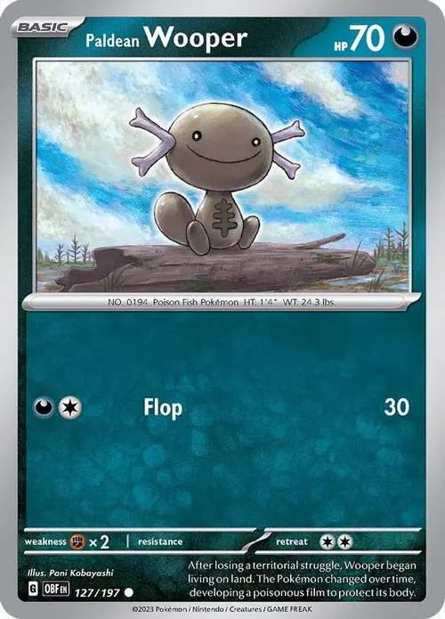 Paldean Wooper - 127/197 card art