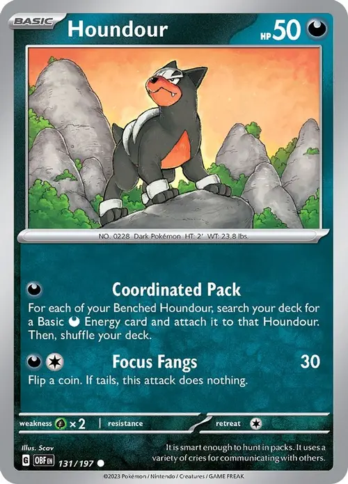 Houndour - 131/197 card art