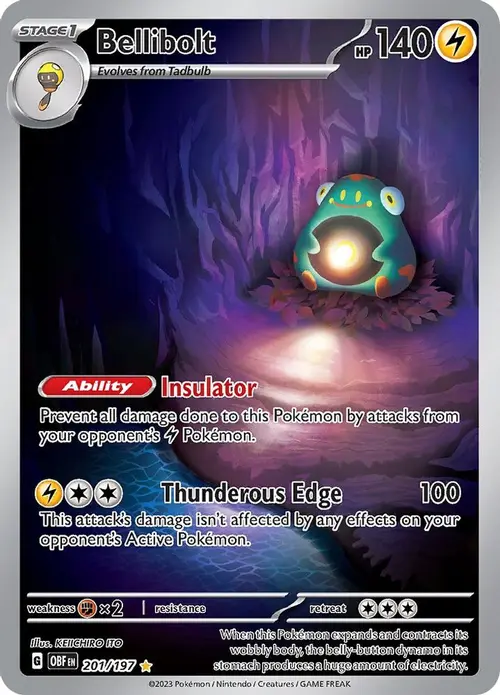Bellibolt - 201/197 card art