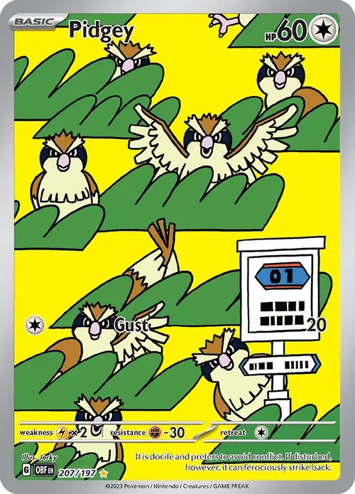 Pidgey - 207/197 card art