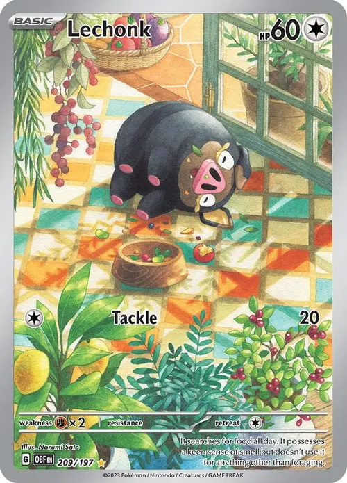 Lechonk - 209/197 card art