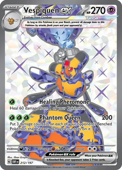 Vespiquen ex - 212/197 card art
