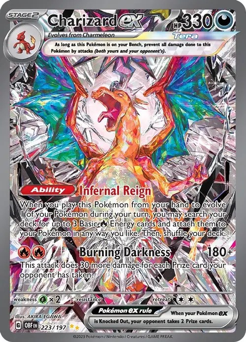 Charizard ex - 223/197 card art