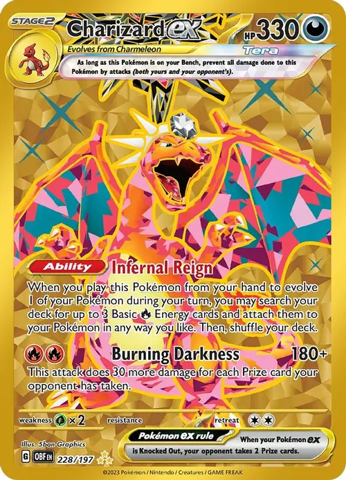 Charizard ex - 228/197 card art