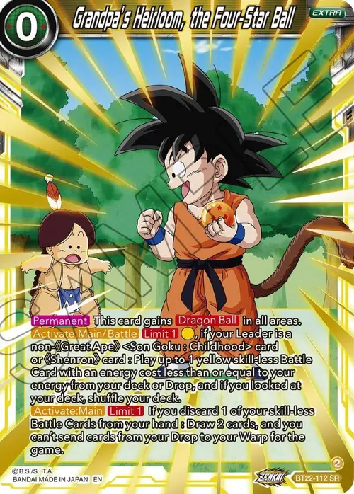 Grandpa's Heirloom, the Four-Star Ball card art