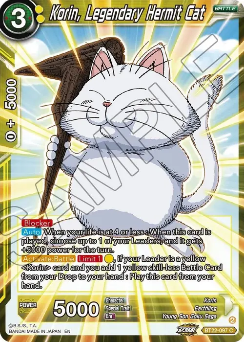 Korin, Legendary Hermit Cat card art