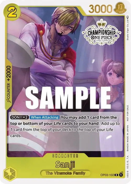 Sanji (Store Championship Participation Pack Vol. 2) card art