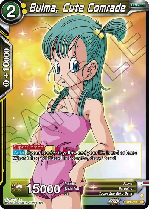 Bulma, Cute Comrade card art
