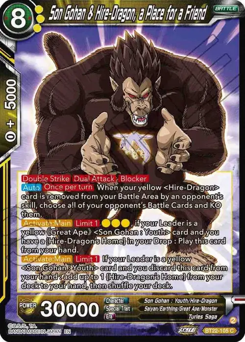 Son Gohan & Hire-Dragon, a place for a Friend card art