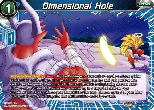 Dimensional Hole card art