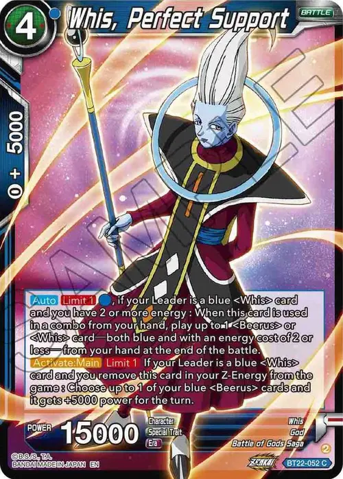 Whis, Perfect Support card art