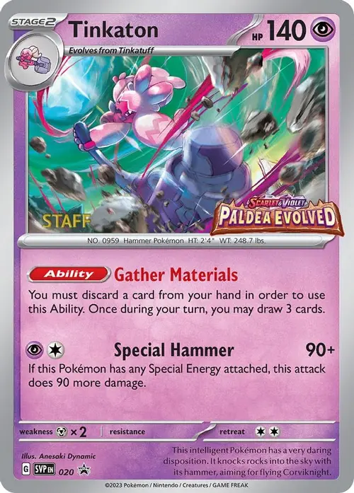 Tinkaton - 020 (Prerelease) [Staff] card art
