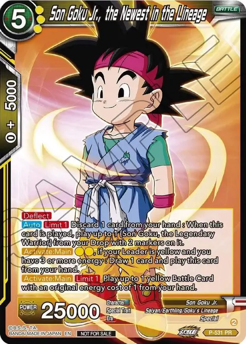 Son Goku Jr., the Newest in the Lineage (Zenkai Series Tournament Pack Vol.5) card art
