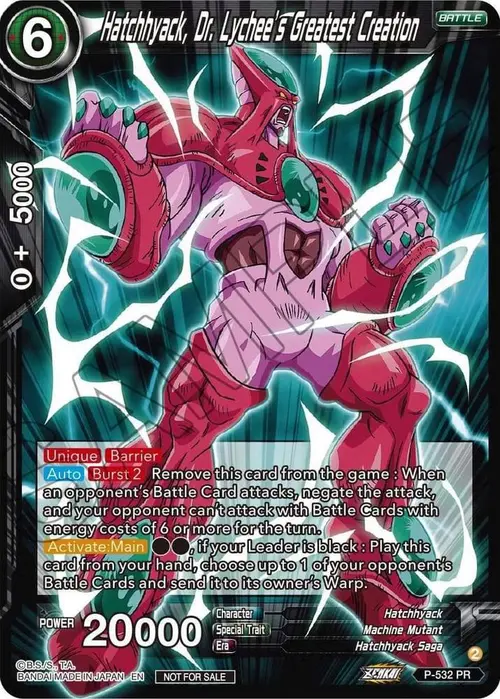Hatchhyack, Dr. Lychee's Greatest Creation (Zenkai Series Tournament Pack Vol.5) card art