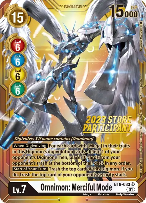 Omnimon: Merciful Mode (2023 Store Participant) card art