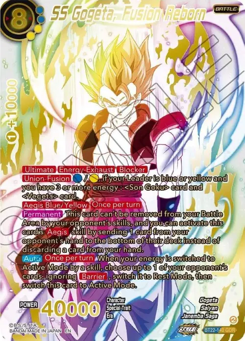 SS Gogeta, Fusion Reborn (GDR) card art