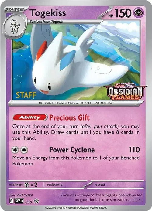 Togekiss - 038 (Prerelease) [Staff] card art