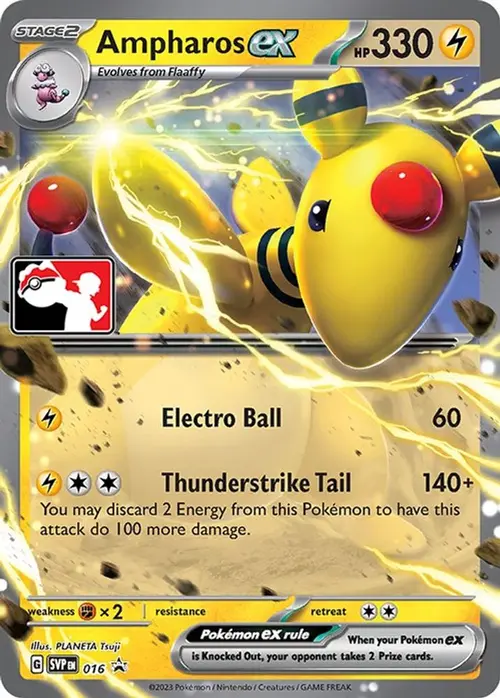 Ampharos ex - 016 card art