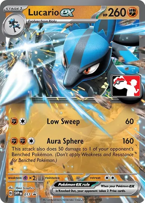 Lucario ex - 017 card art