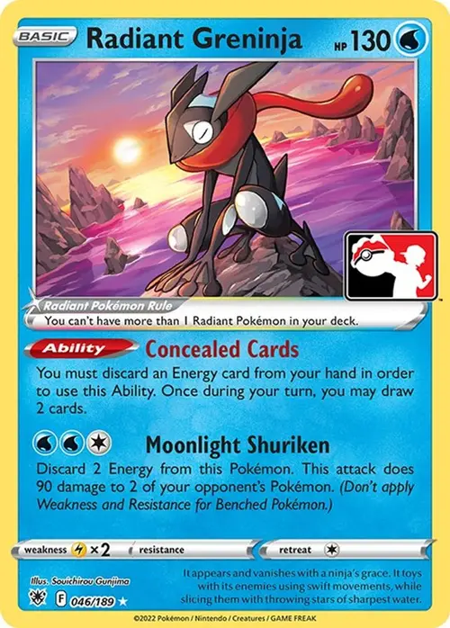 Radiant Greninja - 046/189 card art