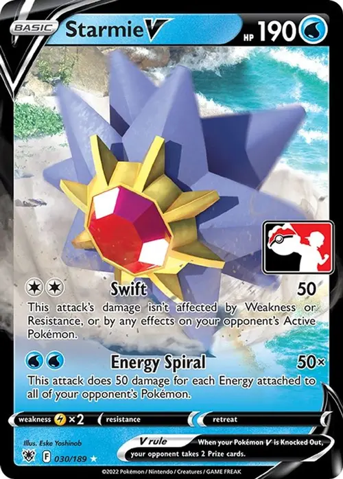 Starmie V - 030/189 card art